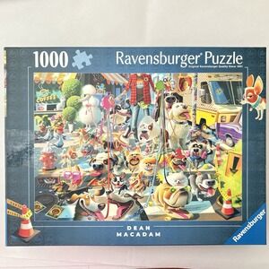 New Ravensburger 1000 Piece Puzzle The Dog Walker Dean Macadam